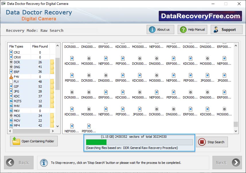 Data recovery process